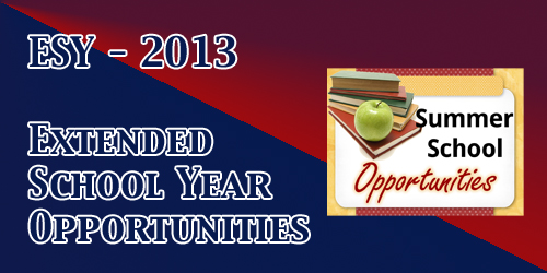 Summer 2013 – ESY Options