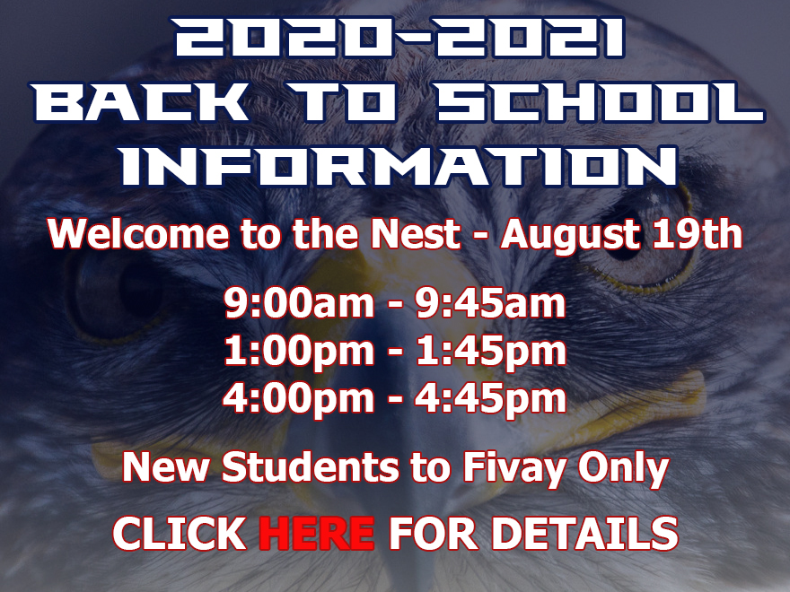 2020-21 Back to School Information