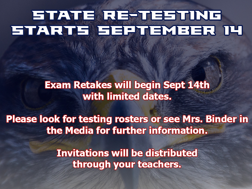 Fall Testing Window Opens September 14th