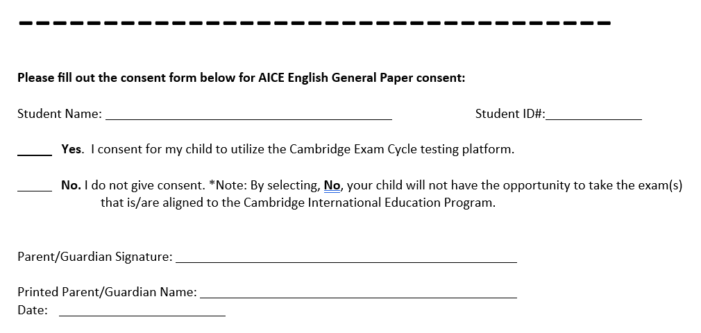 AICE English General Paper