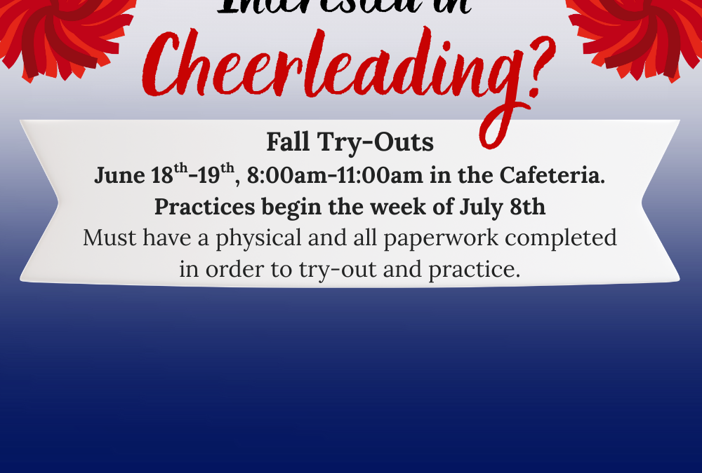 Cheer Tryouts for 2025-26