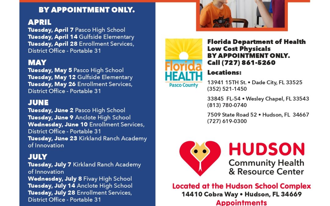 School Physicals Through Summer 2026