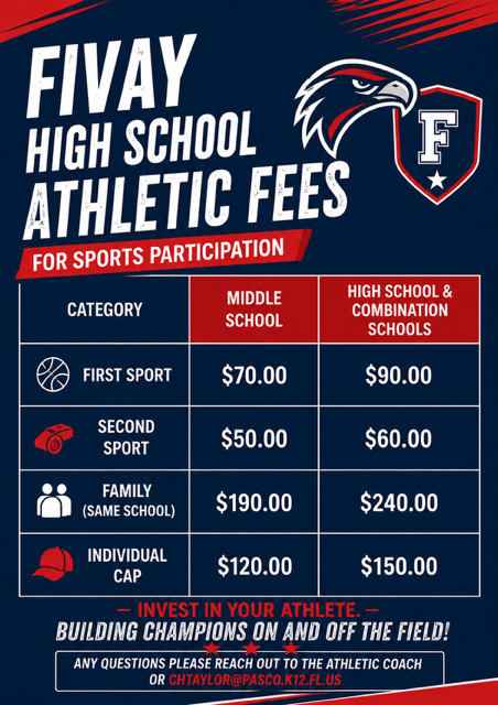Athletic Fees 2026-27